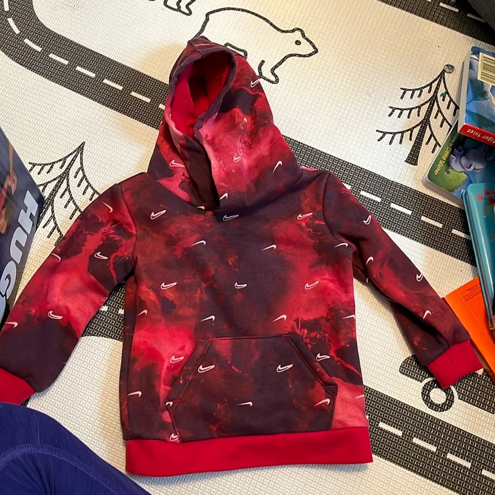 Red nike hoodie